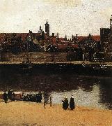 View of Delft (detail) wt